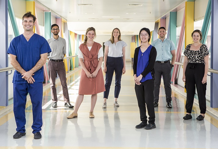 2021 interns L-R; David Singer; Reuben Jeyaraj; Chloe Kirk; Tessa McCormack; Katherine Chua; Kyle Raubenheimer; Lisa Matthews